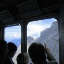 spust v dolino iz Zugspitze