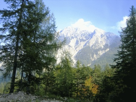 panorama vrhov v Dolomitih