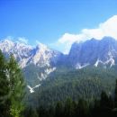 panorama vrhov Dolomitov 30.9.2006