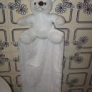 ideja za brisačo za otroka - na plišastega medvedeka sem našila brisačo 