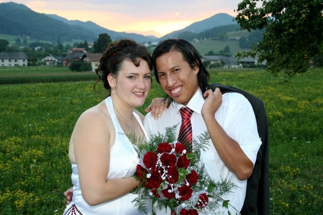 Poroka romantika - foto povečava