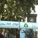 Gostilna pod lipo nam je nudila hladno zavetje v senčki in tukaj smo imeli kosilo.