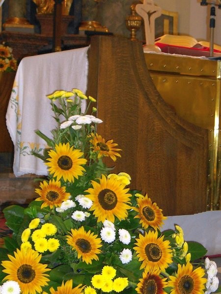 Aranžma pred oltarjem 12.8.2007