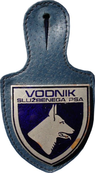 Značka Slovenija (Vodnik službenega psa) - Slovenia Bagde (Police dog handler)