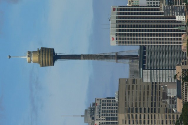 To je Sydney stolp, kjer smo bili danes popoldne
