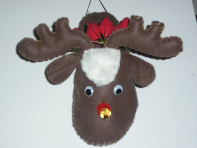 Pa copat Rudolf, kot držalo za božično zvezdo