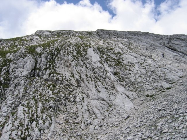 Jugovzhodno pobočje Šit, po katerem smo sestopili