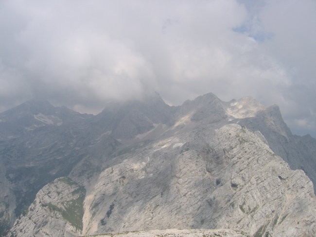 Grintovec, Skuta, Rinke in Turska gora z vrha Brane