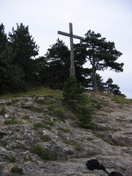 Križ na vrhu Türkensturz, 610m