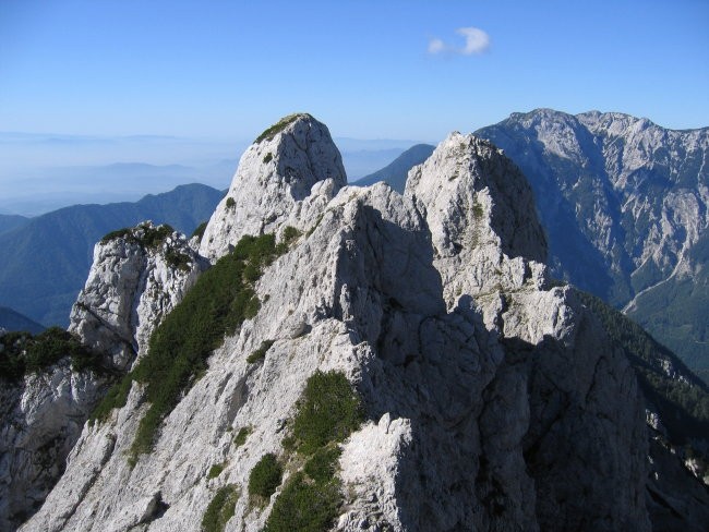 Greben Zeleniških špic - pogled nazaj