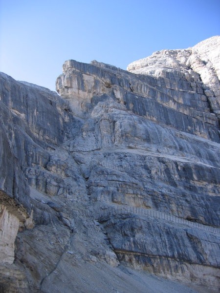 Tu čez poteka zadnji del poti na Tofano di Mezzo (ferrata Gianni Aglio)