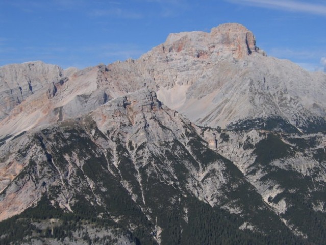 Croda Rossa oz. Hohe Gaisl (3139 m) z vrha Col Rosà