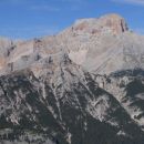 Croda Rossa oz. Hohe Gaisl (3139 m) z vrha Col Rosà