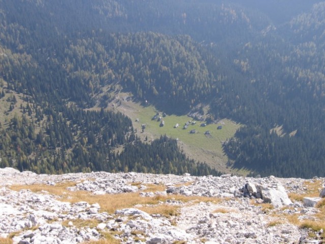 Planina Laz (slikano med sestopom z Debelega vrha)