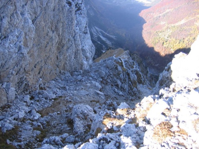 Na izstopu Tumove smeri; pogled nazaj