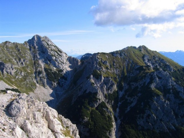 Mali Draški vrh in Viševnik z Ablance
