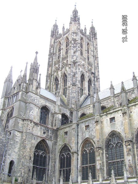 Canterbury cathedral - pogled z notranje strani