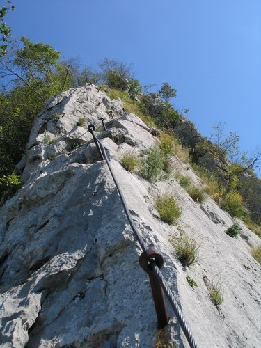 Izpostavljeno uživaško do vrha ferrate...
