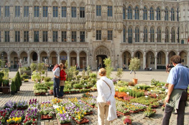 Grand Place ob razstavi rož