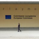 Pred palačo EU komisije Berlaymontom