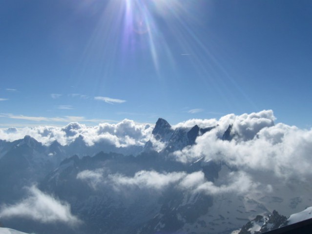 Razgled iz Aiguille du Midi