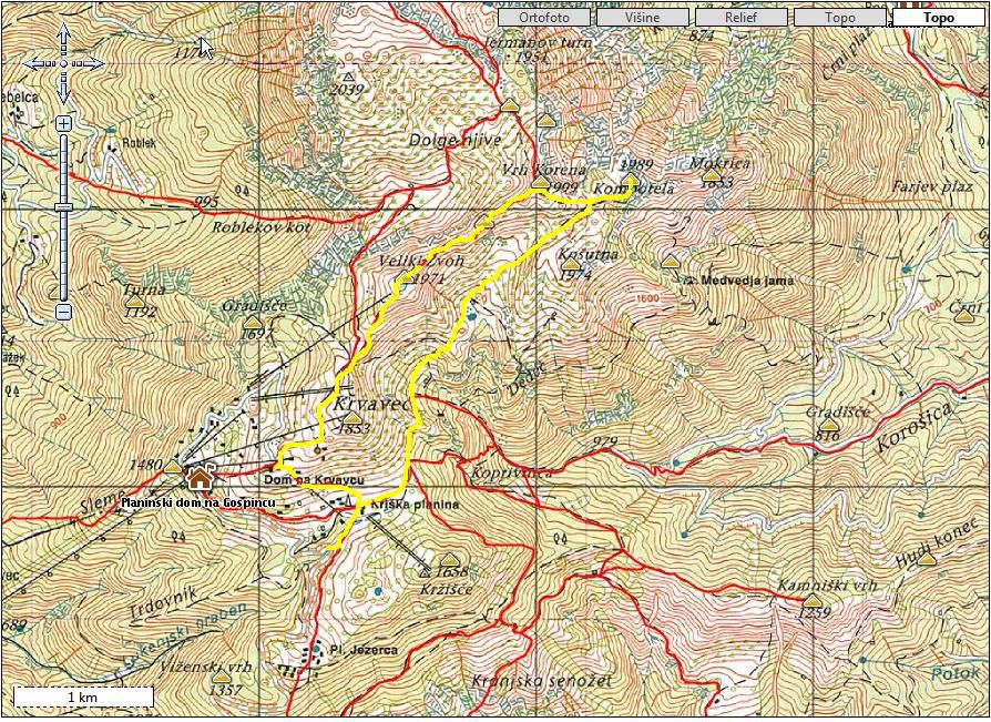 Koren čez Ježa na Zvoh 5.7.2009 - foto povečava