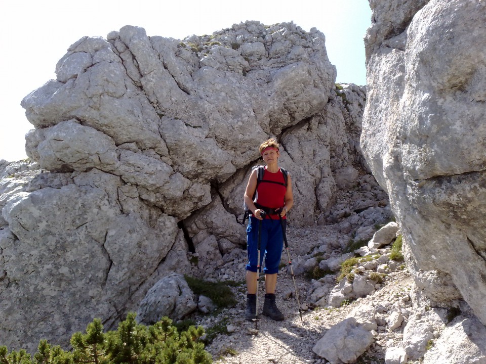 Grintovec čez Dolge stene  30.8.2009 - foto povečava