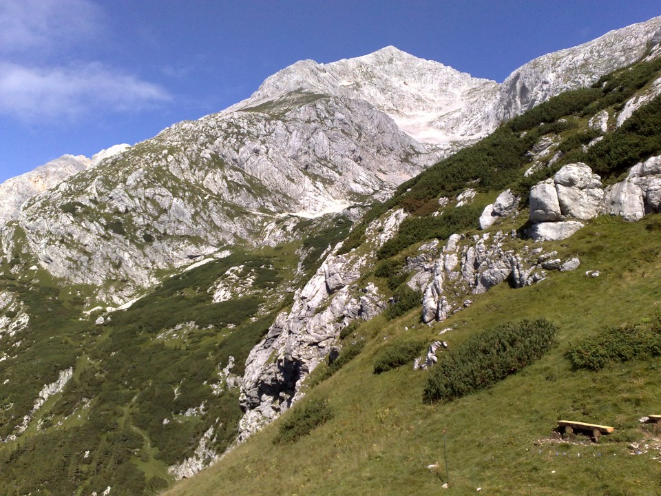 Grintovec čez Dolge stene  30.8.2009 - foto povečava