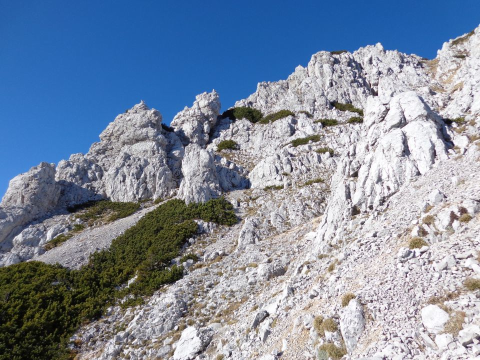 Vrtača JV greben 17.11.2012 - foto povečava