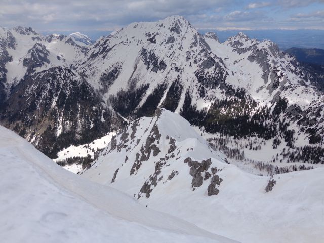 Begunjščica - centralna grapa, 19.03.2014 - foto