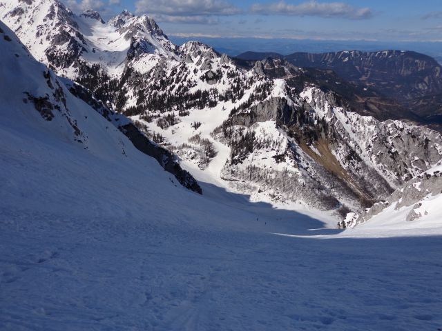 Begunjščica - centralna grapa, 19.03.2014 - foto