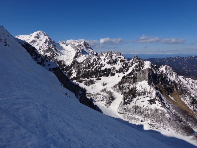 Begunjščica - centralna grapa, 19.03.2014 - foto