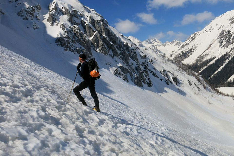 Begunjščica - centralna grapa, 19.03.2014 - foto povečava