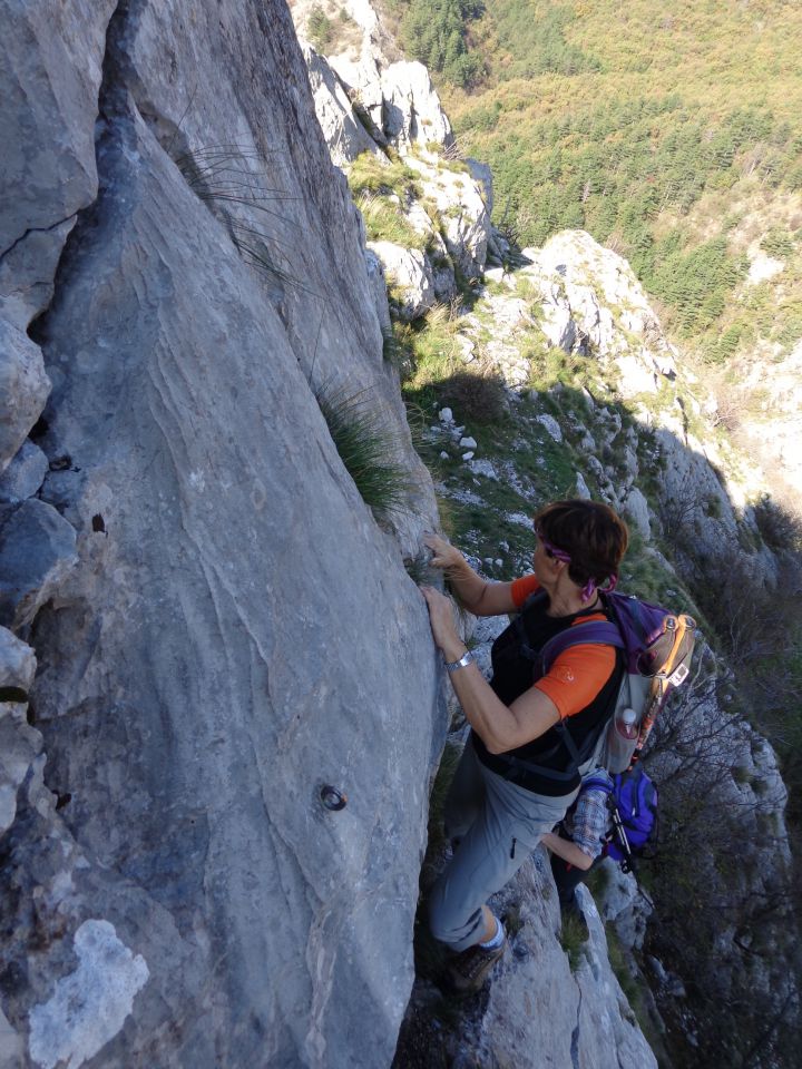 Glinščica, Comicijev greben, 14.11.2014 - foto povečava