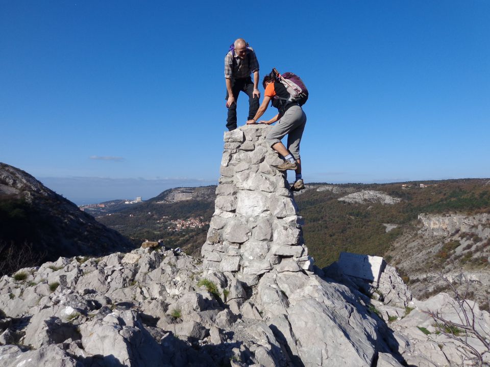 Glinščica, Comicijev greben, 14.11.2014 - foto povečava