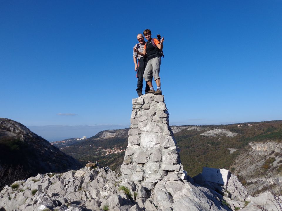 Glinščica, Comicijev greben, 14.11.2014 - foto povečava