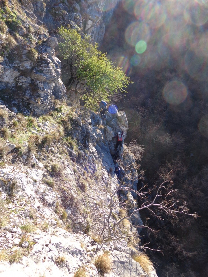 Glinščica, Comicijev greben, 30.12.2016 - foto povečava