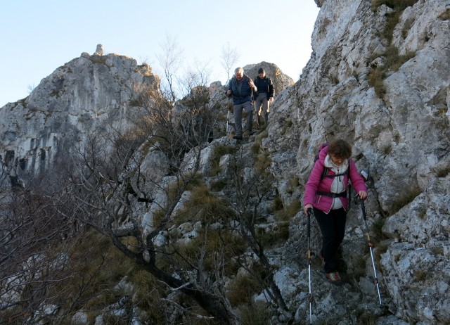 Glinščica, Comicijev greben, 27.12.2018 - foto