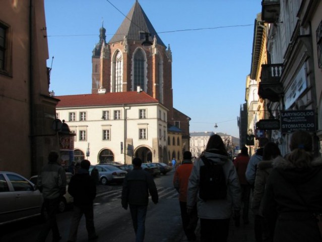 Začetek trekinga po mestu Krakov.