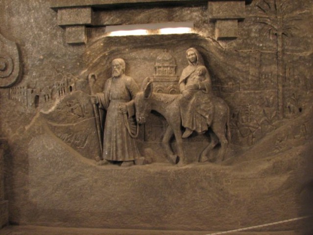 Marija in Jože na poti v Betlehem