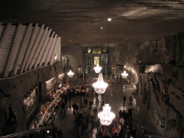Velika dvorana v rudniku.