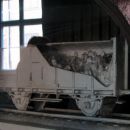 Prikaz prevoza internirancev z tovornimi vagoni