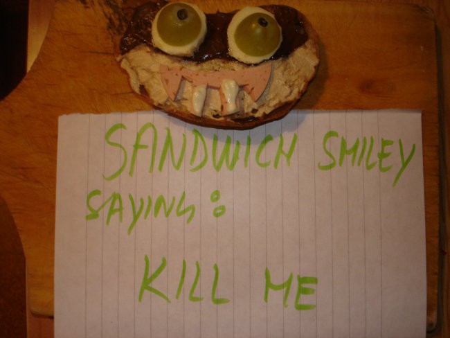 The smiley sandwich XD - foto povečava