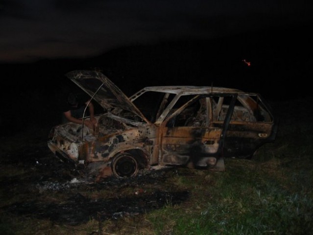Škoda burned - foto
