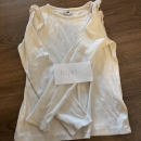 Bela majica dolg rokav h&m 122 128