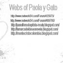 Webs de Paola y Gato